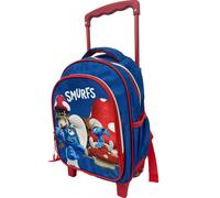 Sac À Dos Trolley Maternelle Garçon 30 Cm Schtroumpfs Village ? Smurfs Bleu / Rouge TU