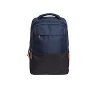 Sac à dos Trust Lisboa 25124 Bleu 16" Polyester recyclé 23L, 3 compartiments, 300x460x165mm, poids 768g, fermeture à glissière, compatible universel