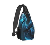 Sac à dos ultra léger à bandoulière, sac à bandoulière polyvalent antivol pour voyage, gym, sport, randonnée, sac à dos à outils Blue Dragon Black