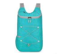 Sac à dos ultraléger pliable et étanche, 100 g, sac à dos portable pour randonnée, camping, voyage, sac d'hydratation compact avec port pour écouteurs (bleu)