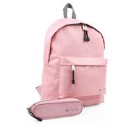 ITACA - Sac à dos unisexe grande capacité pour école, lycée et université - Léger, résistant, multifonction, idéal garçon et fille, voyage et sport, Rose
