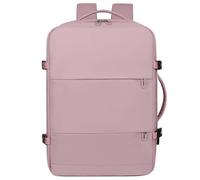 Sac à dos unisexe léger avec fermeture éclair, sac de voyage de grande capacité, adapté pour les vacances et les voyages d'affaires, rose, 45*30*16cm/15.7*11.8*6.2in