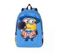 Sac à dos unisexe Minion Mark avec haut-parleur pour le campus, bandoulière robuste, Moi, moche et méchant, anniversaire Noir