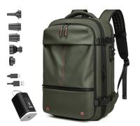 Sac à dos Vacpack, sac à dos extensible sous vide de 60 l, sac à dos antivol Vacpack avec pompe, sac à dos de voyage(Green)