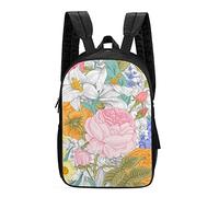 Sac À Dos Various Flowers Printed Daypack Homme Et Femme Sac D'École Ordinateur Portable Backpack pour Voyage Randonnée Camping