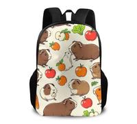 Sac À Dos Vegetable Food Cute Guinea Pigs Pets Bookbag Léger Backpack Ordinateur Portable Sac D'École pour Scolaire Randonnée Cadeau Rentrée
