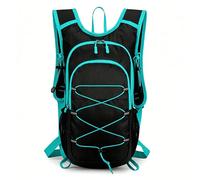 Sac à Dos Vélo et Randonnée 20L Homme Femme, Sac à Dos Sportif Léger Imperméable avec Réflecteurs et Système d'Hydratation, Respirant pour Outdoor, Jogging, Camping, Randonnée (Turquoise)