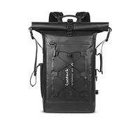 Inateck Sac à Dos Vélo Étanche Grande Capacité pour Bicyclette Randonnée Alpinisme Montagne Sport Camping Course, avec Bretelle Détachable, Soupape d’Échappement Noir
