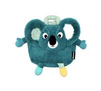 Déglingos – Sac à dos velours côtelé – Berlingos le Koala – Peluche ultra douce – Bleu