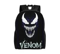 Sac à dos Venom pour adolescent, cartable en toile, sac à dos pour ordinateur portable, unisexe - HXN1768 Noir