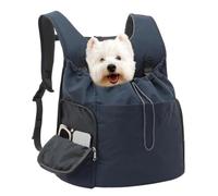 Sac À Dos Ventral pour Animal, Petits Chiens Et Chats Jusqu’à 7 Kg | Porte-poitrine Mains Libres Pour Chien, Respirante Avec Corde De Sécurité, Poches De Rangement Pour Les Voyages, La Ra