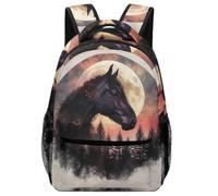 Sac À Dos VesFy Pour Garçon Beaux Chevaux Cartables Enfants Animal Sac D'Ècole Sac Ecole Sac De Livre Pour École Excursion Camping Voyage One Size