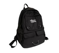 Sac à dos vintage Campus en nylon pour adolescentes, lycée, étudiant, livre, grande capacité, sangles réglables, sac à dos pour ordinateur portable, Noir , Organiseur de sac