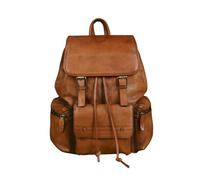 Sac à dos vintage en cuir de vachette for homme, sac à dos décontracté en cuir for homme(Brown)