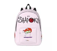 Sac à dos vintage en verre pour camping, bandoulière robuste, L-Les Shadoks, pour adolescents et enfants, cadeau Noir