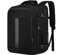 Sac à Dos Voyage Cabine Avion 45x36x20 pour Easyjet Bagage Cabine 30L Grande Bagage à Main Sacs de Voyage Femme Homme Sac à Dos pour Ordinateur Portable 15.6 Pouces avec USB Charging Port, Noir