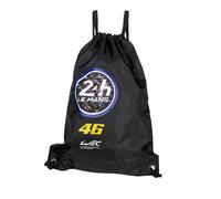Sac à dos VR46 Le Mans 24 Heures Officiel Noir Taille unique Unisexe