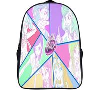 Sac à dos Winx Club Kids grande capacité, motif animé, respirant, design 3D, pour écoliers, filles et