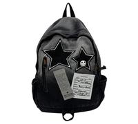 Sac à dos Y2K, sac à dos étoilé, Y2K esthétique avec des accents de crâne étoile, design grunge vintage, léger pour les voyages, concerts, shopping