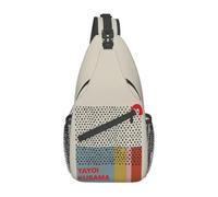 Sac à dos Yayoi Kusama Infinity Dots Sling Chest Sac à bandoulière Hommes Casual Épaule pour Voyage Cyclisme Loisirs En plein air Cadeaux de vacances