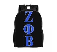Sac à dos Zeta Phi Beta imprimé en 3D pour garçons, filles, collège, école, voyage, femmes, hommes, cartable, compatible avec ordinateur portable 15 pouces Noir