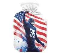 Sac à eau avec housse souple pour soulager les douleurs au cou et aux épaules avec motif drapeau des États-Unis