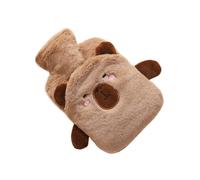 Sac à eau chaud - Bouteille en PVC de 1 L en forme d'animal Capybara, grenouille canard, housse souple, coussin de soulagement de la chaleur, confort de récupération musculaire, aide aux blessures