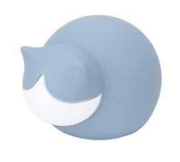 Sac à eau chaude, chat bouteille d'eau chaude en silicone mignon injection d'eau Mini sac à eau chaude portable pour étudiant(bleu)