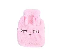 Sac à Eau Chaude, Couvercle de Lapin Couvre-bouteille D'eau Chaude, Compression Chaude et Froide pour le Cou, les Mains, les Pieds, L'abdomen, avec un Couvercle Moelleux (1)