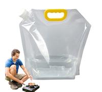 Sac à eau de camping - Style buse d'eau portable, stockage peu encombrant, volume de 5 litres ou 10 litres + construction légère, polymère PVC de haute qualité - pour la survie en plein air e