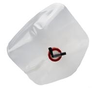 Sac à eau d'extérieur pliable de 20 L avec robinet, récipient à eau carré pliable pour randonnée, camping, voyage et stockage d'eau en plein air