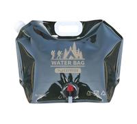 Sac à eau pliable avec robinet 8 l de qualité alimentaire sans fuite | Récipient à eau avec robinet et poignée de transport pour camping, randonnée, extérieur, grill, fêtes