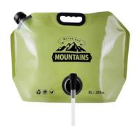 Sac à eau portable - Bouteille d'eau flexible de 8 L | Sac de rangement étanche avec robinet réglable Système d'hydratation extérieur pour sac à dos, sport, cyclisme, voyage, voiture, pêche