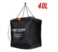 Sac à eau solaire 40l, douche d'extérieur Portable, Camping, chauffage, randonnée, eau avec tuyau