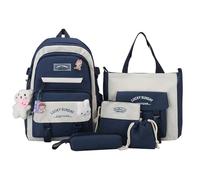 Sac à école adolescente - 780g combo de sacs à dos en toile, ensemble de grandes capacités | Kit de voyage léger durable pour garçons pour garçons étudiants en classe collège extérieur de randonnée de