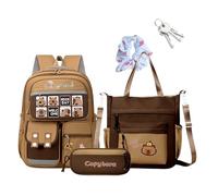 Sac À École Capybara - Sac À Dos De Grande Capacité, Sac À Carregar À Épaule Réflexive | Combo De Crayons D'organisateur Léger, Accessoire De Conception Animale Élégante Pour Le Voyage D'anniversaire