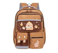 Sac à école de dessins animés, sac à dos de dessins animés - Sac à dos pour mignon animal capybara - Piste d'impression à la mode étanche grande capacité pour la maternelle, la excursion d'une journée