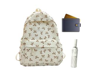 Sac à école pour adolescents, sacs de livres pour les écolières, sac à dos mignon avec motif en boucle, sac à livres pour adolescentes, sac à dos, sac à dos quotidien de voyage décontracté, grand visa