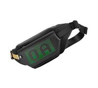 Sac à élingue locadence, Sac Banane avec Affichage LED, Sac de Taille à bandoulière, éloge de l'eau Résister à Plusieurs Compartiments programmables LED Fanny Pack pour Hommes