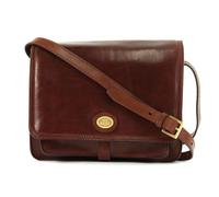 Sac à épaule bandoulière - THE BRIDGE - Histoire Donna - Cuir véritable - Marron - 3 compartiments