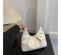 Sac à épaule élégant, nouveau sac à main plissé de couleur unie frais avec un design de sous-bras de qualité, convenant pour le printemps et l'automne Polyuréthane