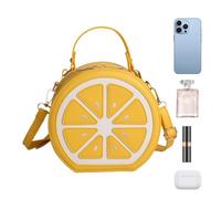 Sac à épaule femme Sac Tote Grande Capacité Forme de Quartier de Citron