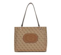 Sac à épaule - GUESS - Eco Mietta Noel Tote - Marron clair - 33x25,5x9 cm - 100% polyuréthane