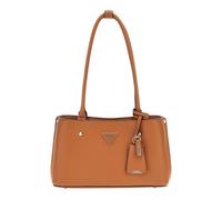 Sac à épaule - GUESS - Meridian Girlfriend Satchel - Brun clair - 100% polyuréthane - Zippée