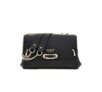 GUESS Sac bandoulière Silvye Convertible Xbody Flap – Noir – 100% polyuréthane – 25x16x6 cm