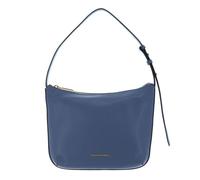 Sac à épaule - MANDARINA DUCK - Luna Hobo Small - Cuir de veau - Gris bleu - 25,5x19x9,5 cm