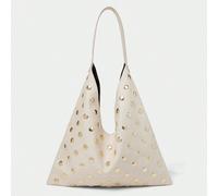 Sac à épaule pour femme, sac Hobo, mode, élégant, simple, personnalisé, polyvalent, classique, rivets, pour le trajet, le bureau, les sorties, usage quotidien, les courses, le thé de l'après-midi Tail