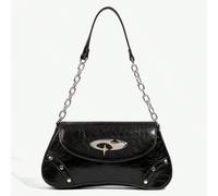 Sac à épaule pour femmes, sac hobo, à la mode, personnalisé, simple, polyvalent, de rue, doux et cool pour les filles, les filles sexy, Y2K, rétro, vintage, avec chaîne en métal Taille UniqueMulticolo
