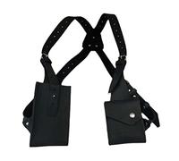 Sac à épaule Sac PU Bracelet en Cuir Anti-Theft Sac épaule cachée pour Homme Western Cowboy Retro Outdoor Double épaule Pouche d'aisselle Sac à épaule