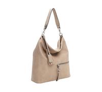 Sac à épaule - TAMARIS - Nele Hobo Bag - Taupe - Zippée - Dimensions 37x32x5 cm